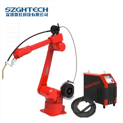 Welding of ultra-heavy box structures
SZGH-H1850-B-7 robot is dedicated to welding, this product has a higher floor space and stabler construction; moreover, there is a fully enclosed axis to effectively prevent welding spatters from damaging cables of the robot.